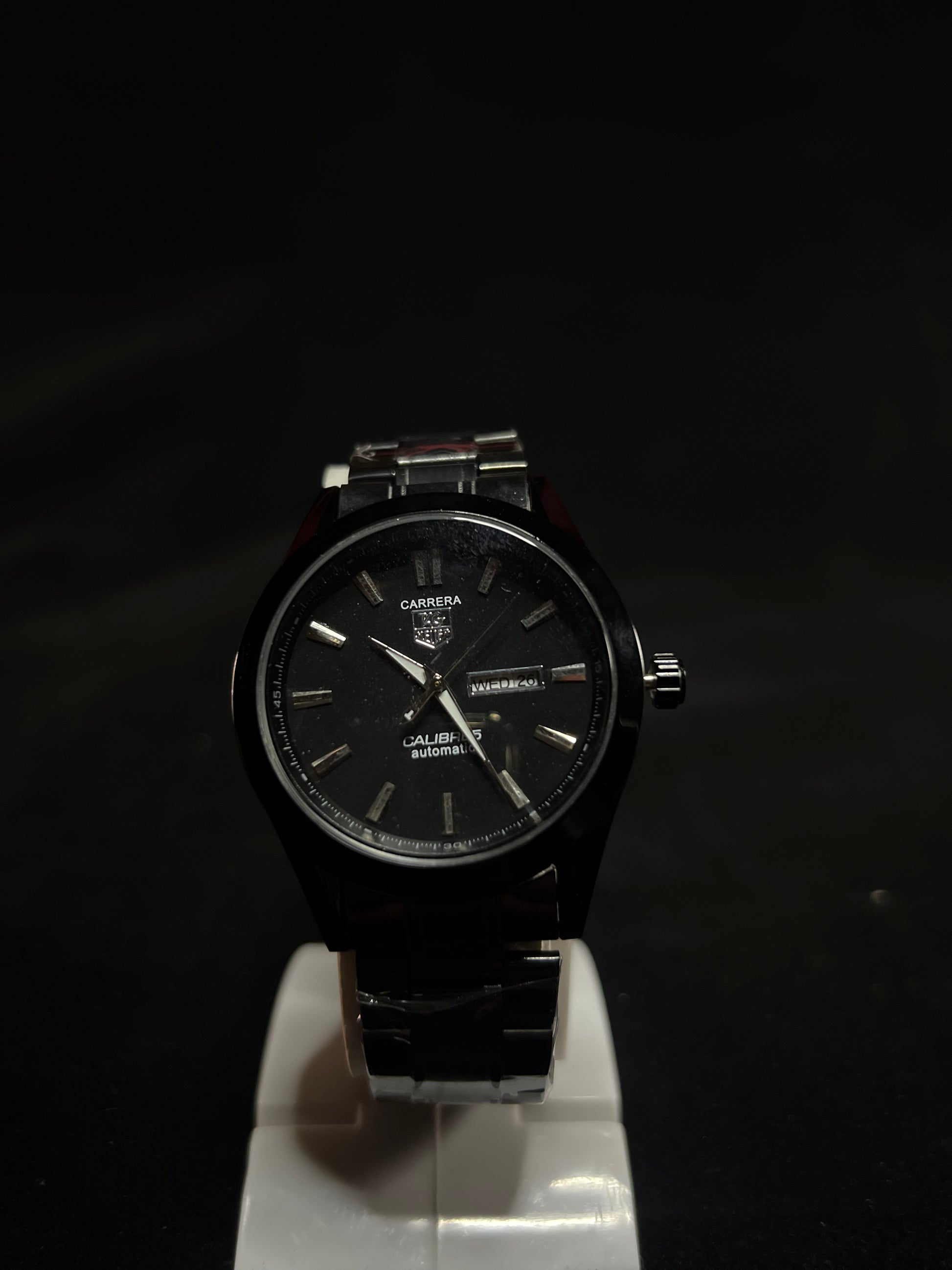 Black Carrera Gold Chronograph Men’s Watch – Bold, Sporty & Refined