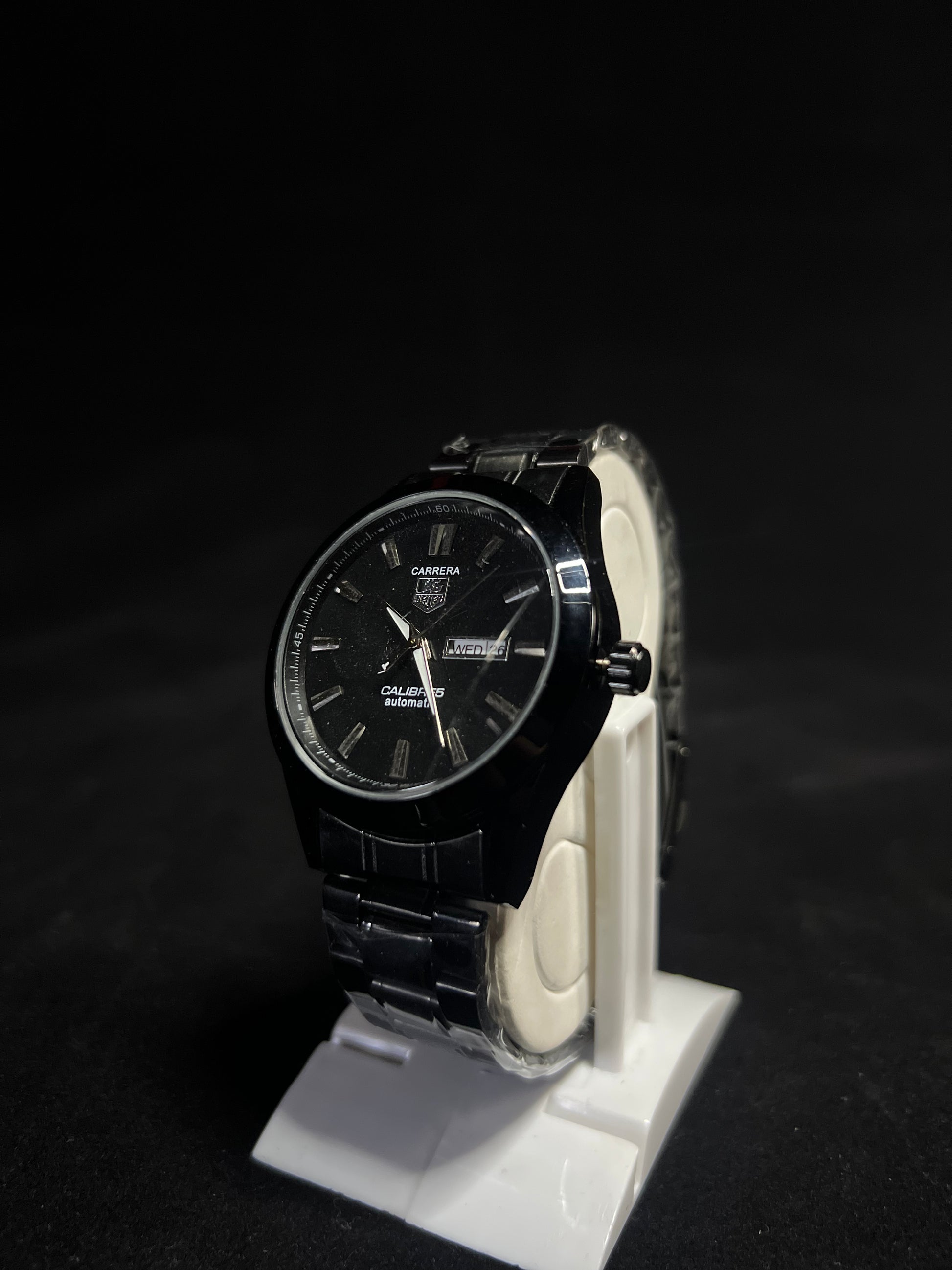 Black Carrera Gold Chronograph Men’s Watch – Bold, Sporty & Refined