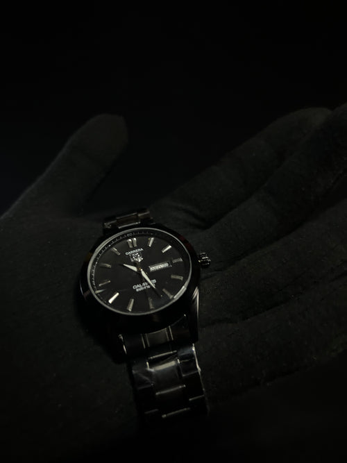 Black Carrera Gold Chronograph Men’s Watch – Bold, Sporty & Refined