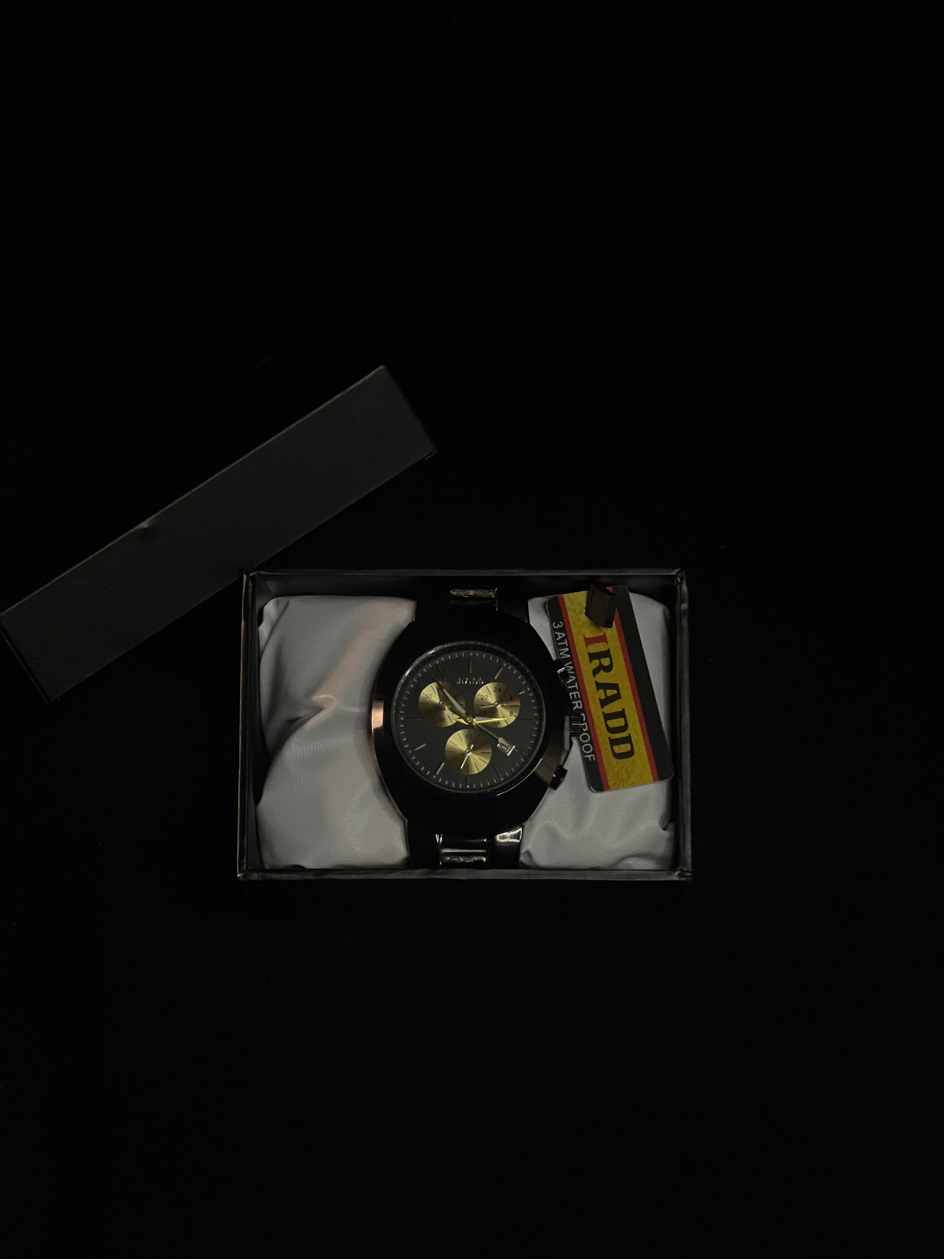 Luxury Black Rado Watch – Men's Classic Stainless Steel Timepiece